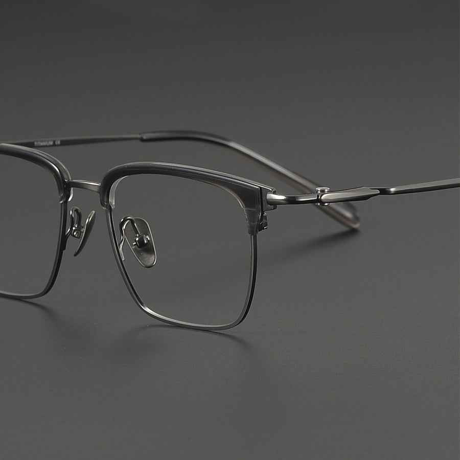 Browline Glasses EF1103 - Wide Frames for Men with Larger Heads