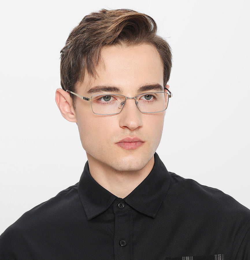 Rectangle Glasses MW1230 - Wide Frames for Men with Larger Heads