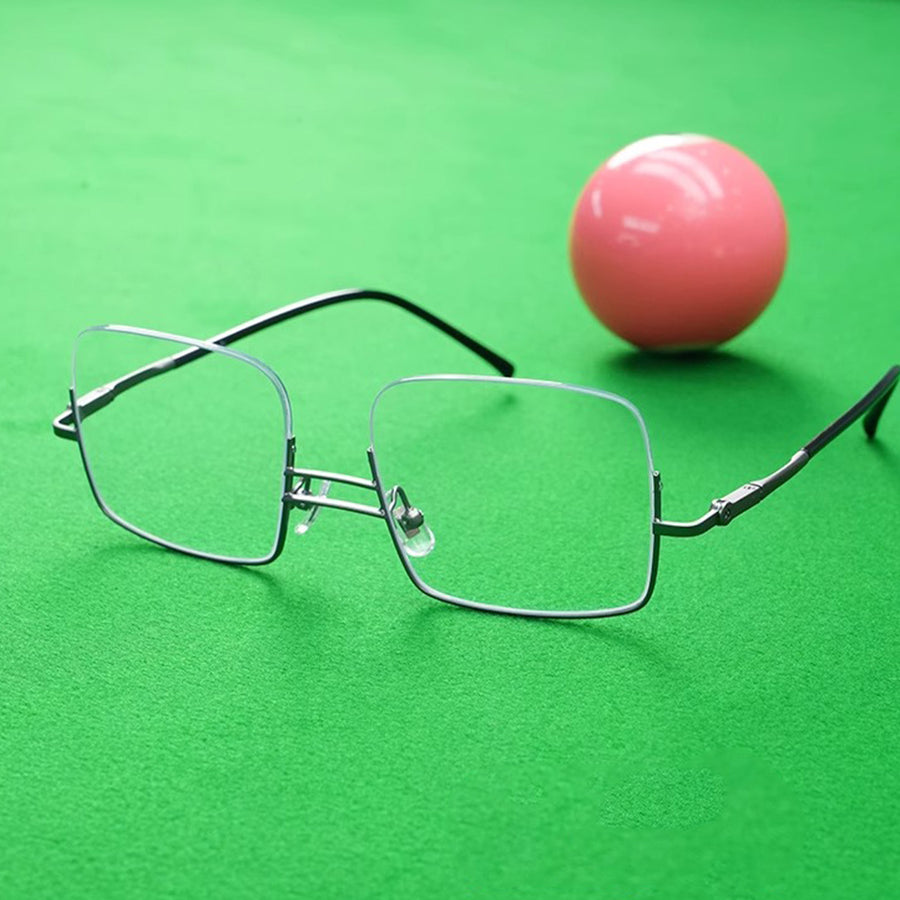 Square Billiards & Pool Glasses RV1052 – Reverse Half-Rim, Adjustable Tilt