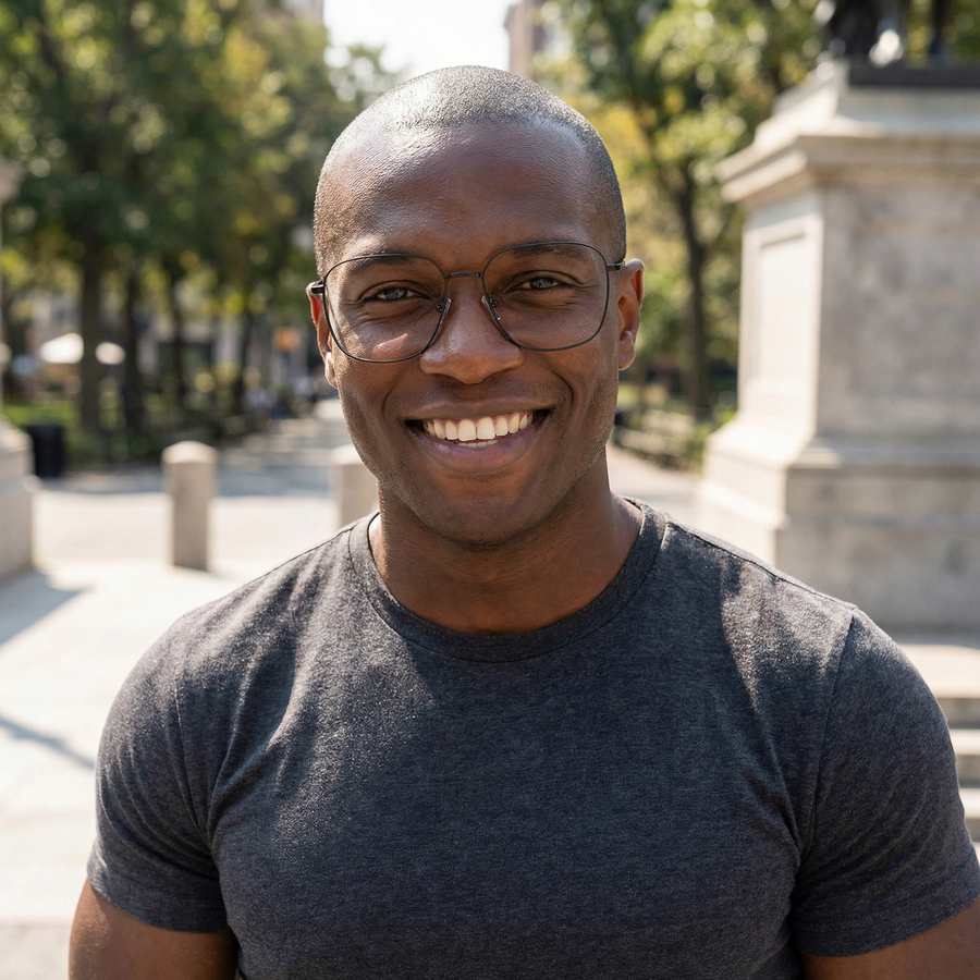 Square Glasses EF1146 - Wide Frames for Men with Larger Heads