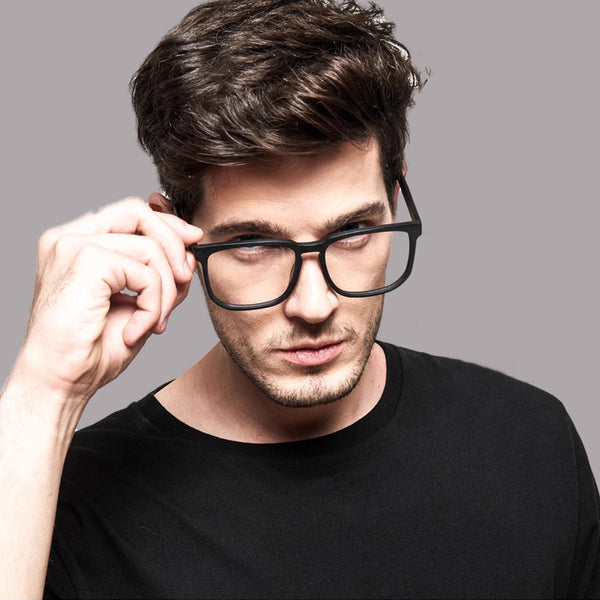 Square Glasses A1046 - Wide Frames for Men with Larger Heads