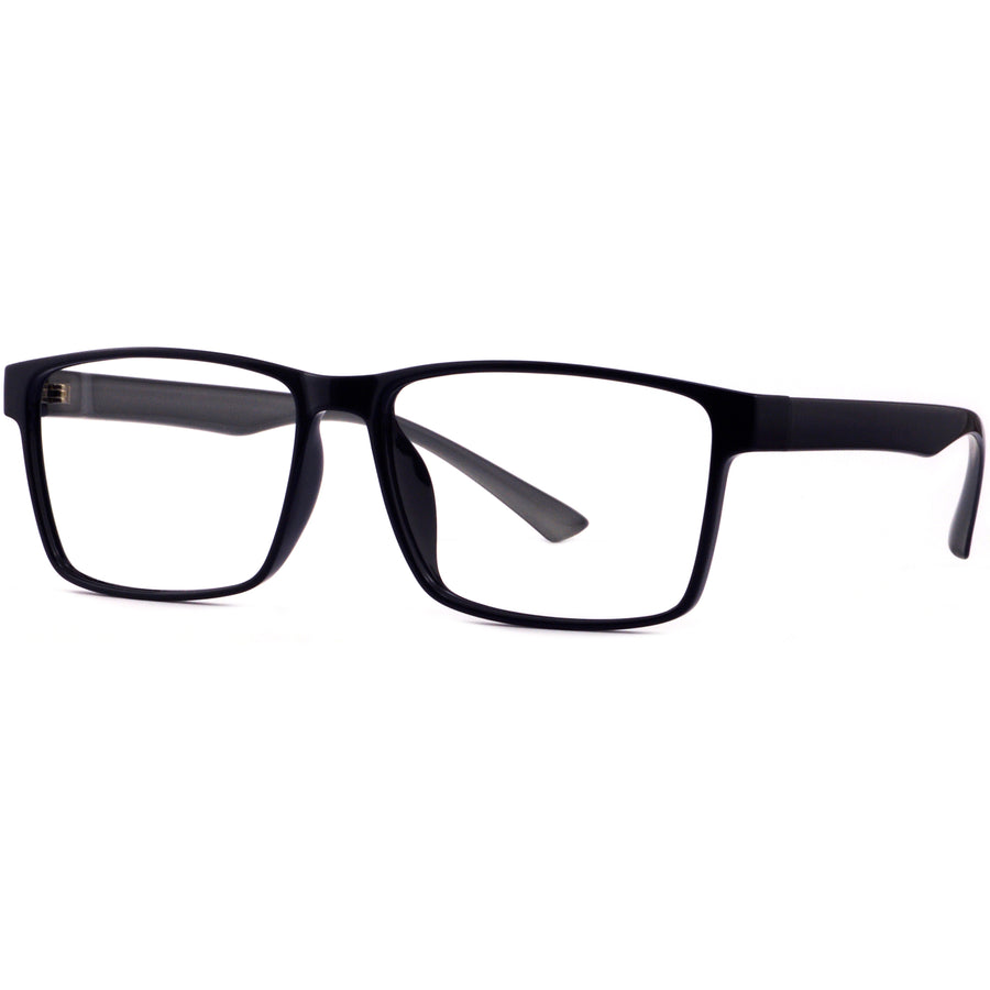 Rectangle Glasses A3918 - Wide Frames for Men with Larger Heads