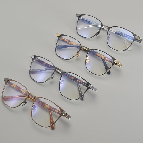 Square Glasses EF1124 - Wide Frames for Men with Larger Heads