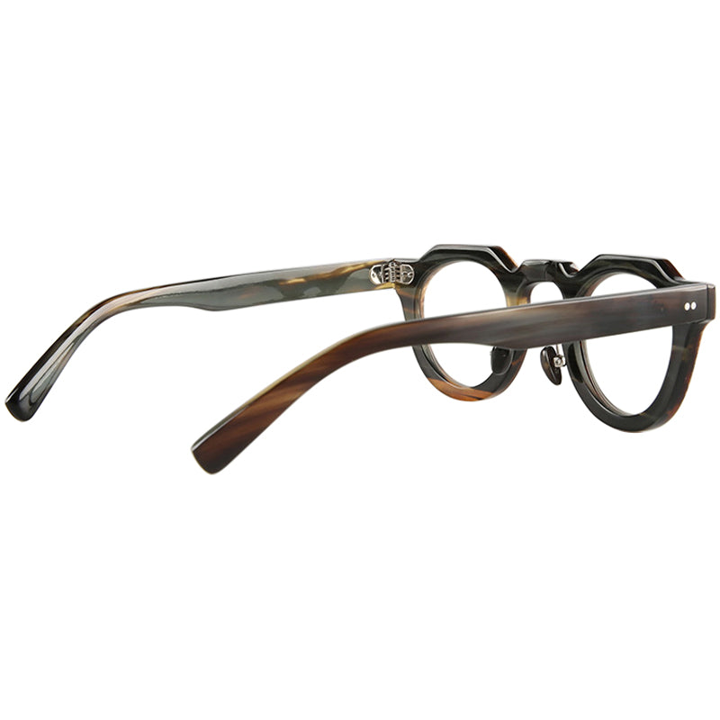 Buffalo Horn Round Glasses NJ1026