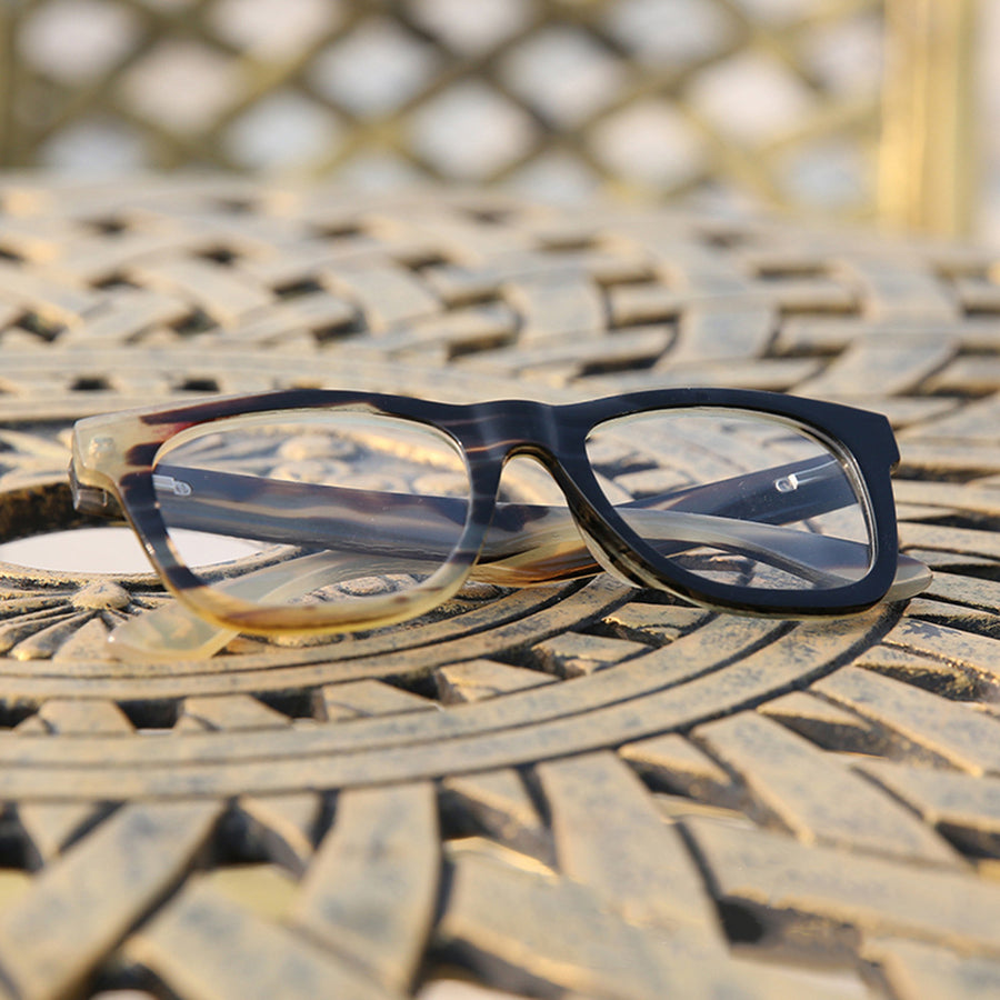 Buffalo Horn Square Glasses NJ1127