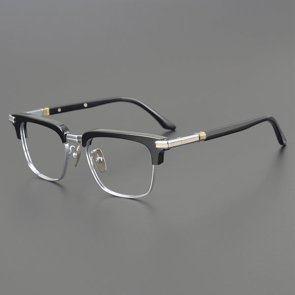 Browline Glasses EF1028 - Wide Frames for Men with Larger Heads