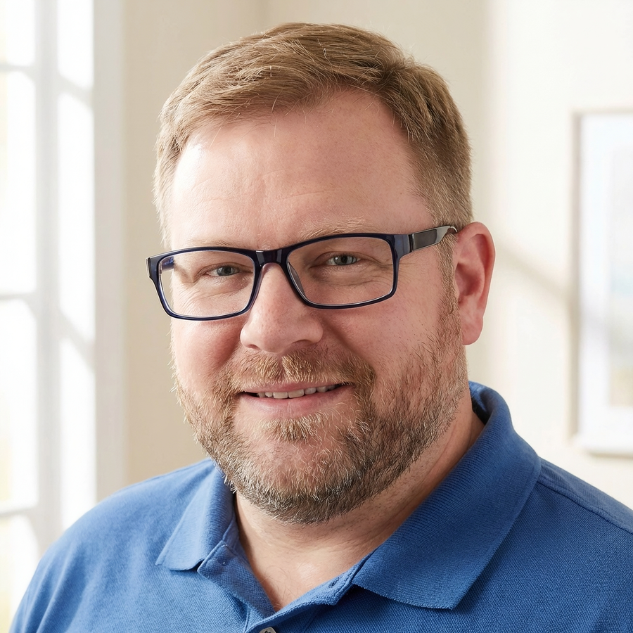 Rectangle Glasses EF1109 - Wide Frames for Men with Larger Heads