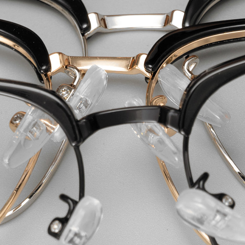 Browline Glasses EF1005 - Wide Frames for Men with Larger Heads