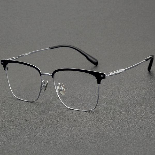Browline Glasses EF1122 - Wide Frames for Men with Larger Heads