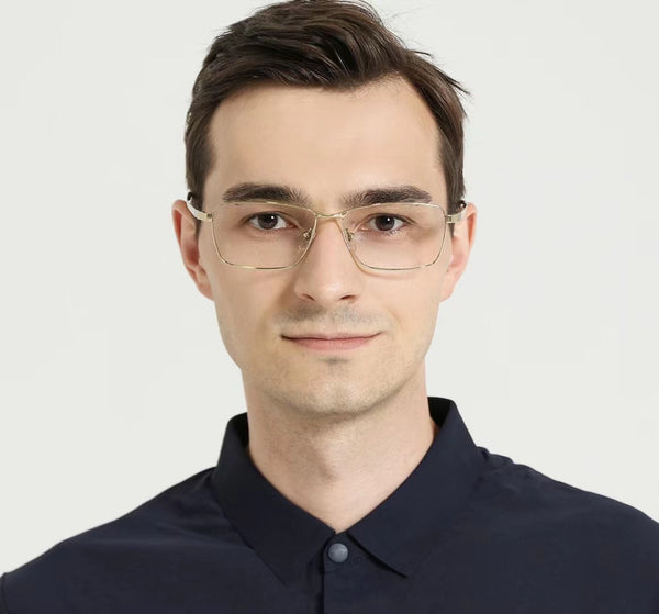 Rectangle Glasses MW1231 - Wide Frames for Men with Larger Heads