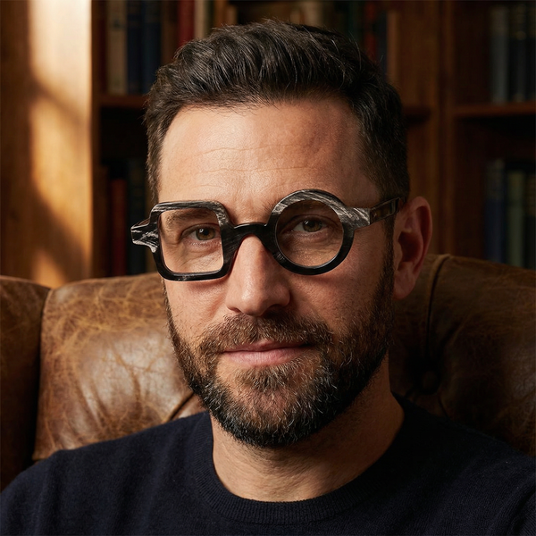 Buffalo Horn Geometric Glasses NJ1147