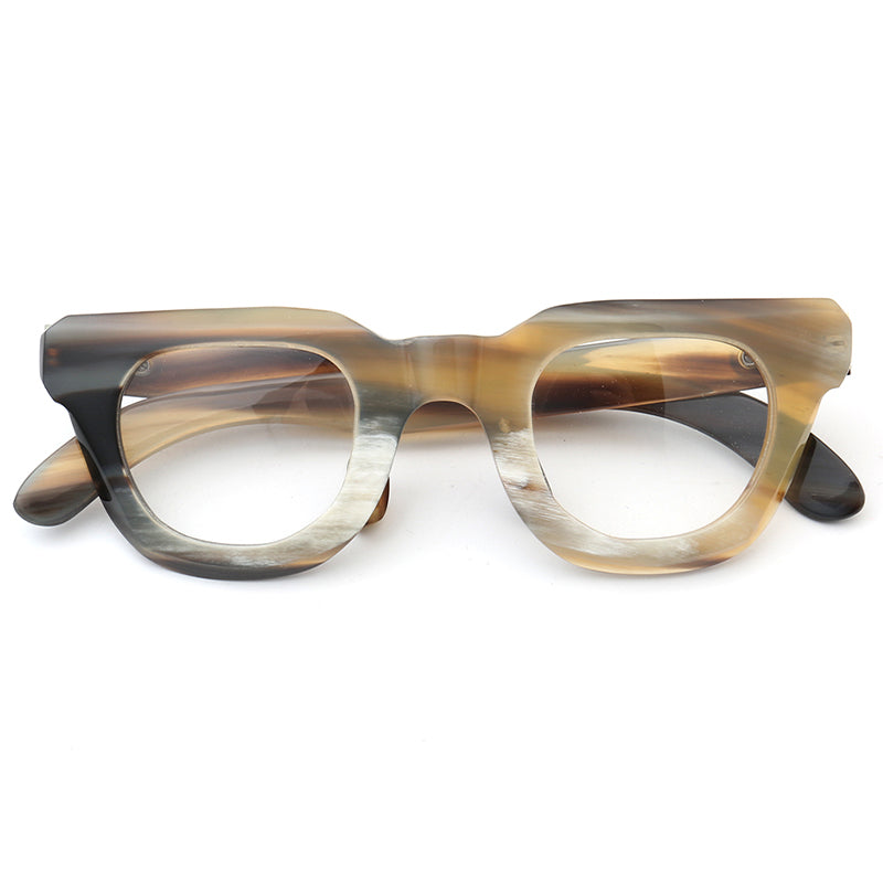 Buffalo Horn Square Glasses NJ1012