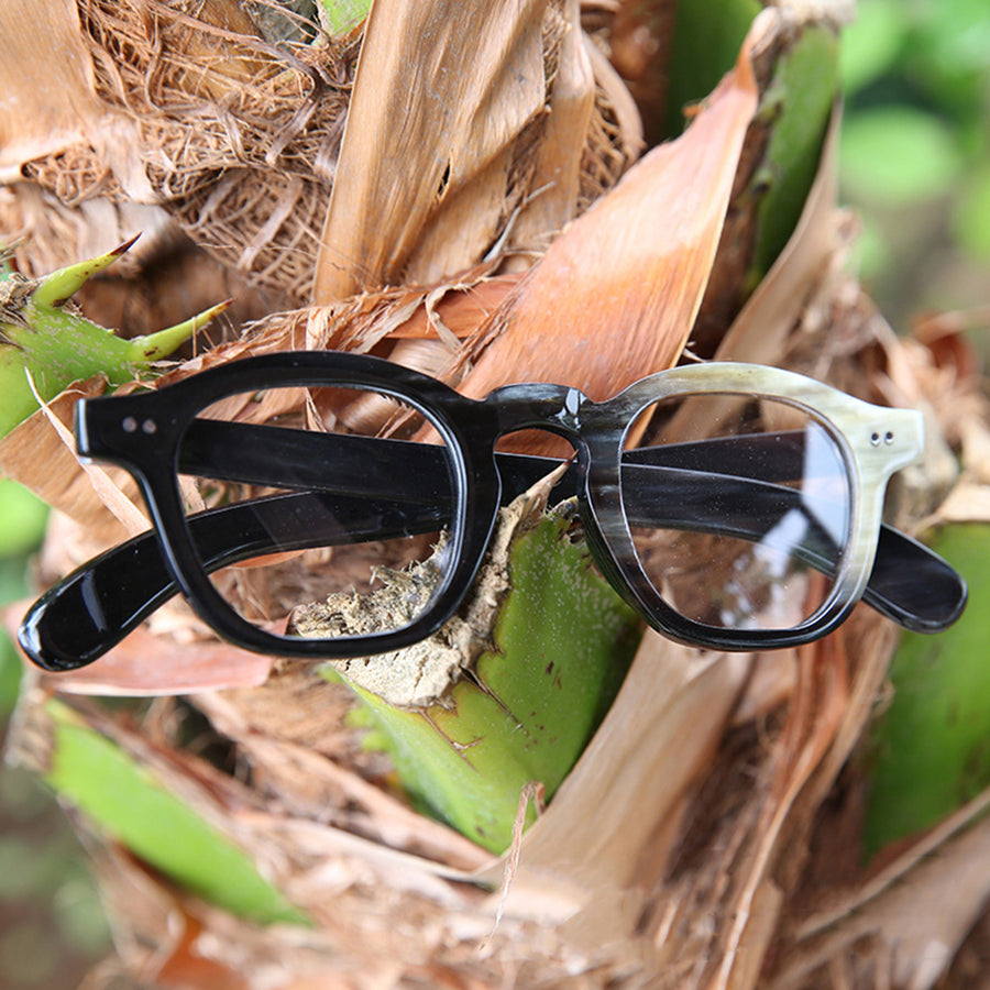 Buffalo Horn Square Glasses NJ1165