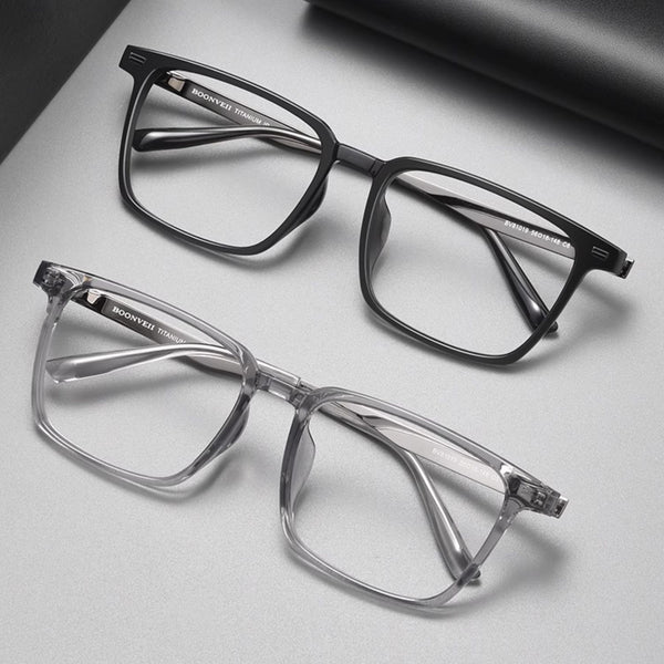 Square Glasses EF1087 - Wide Frames For Men With Larger Heads