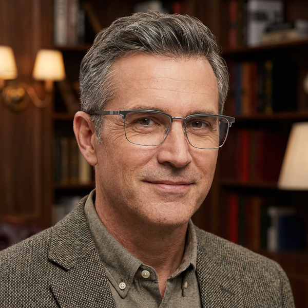 Browline Glasses EF1010 - Wide Frames for Men with Larger Heads