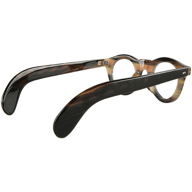 Buffalo Horn Round Glasses NJ1104