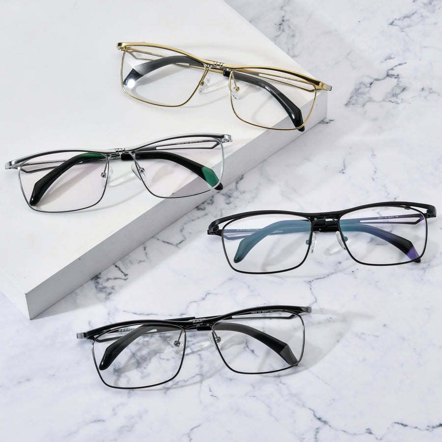Rectangle Flip Up Glasses A1477