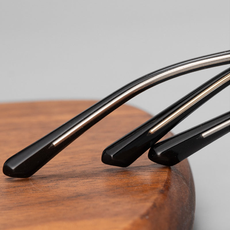 Browline Glasses EF1005 - Wide Frames for Men with Larger Heads