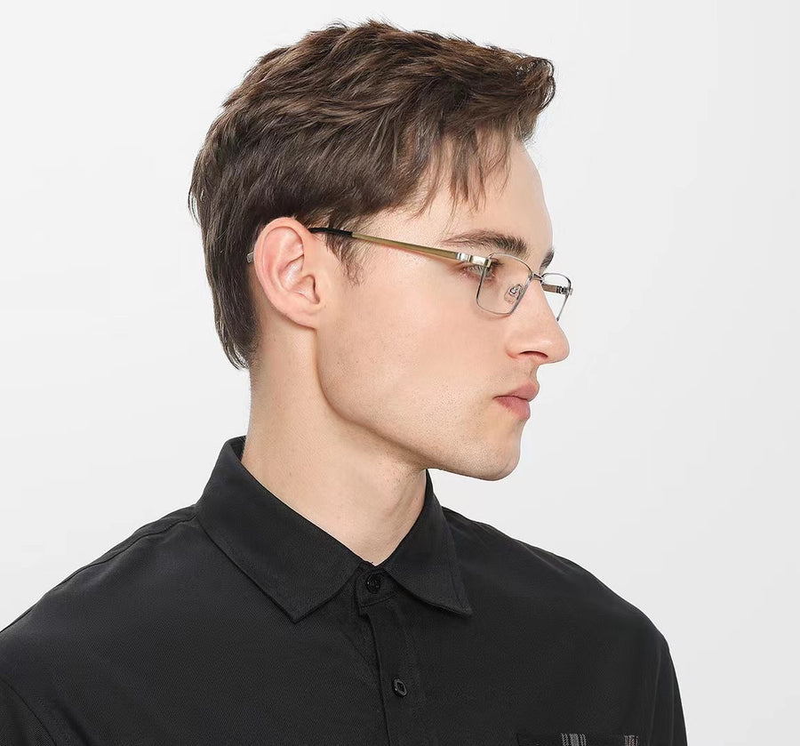 Rectangle Glasses MW1230 - Wide Frames for Men with Larger Heads