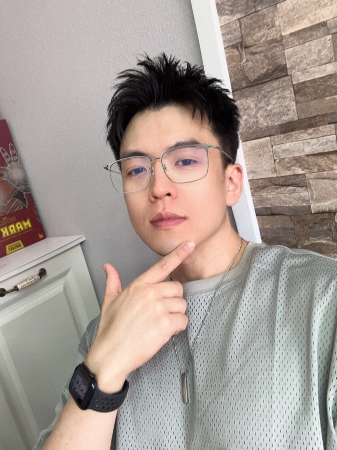 Square Glasses EF1056 - Wide Frames For Men With Larger Heads