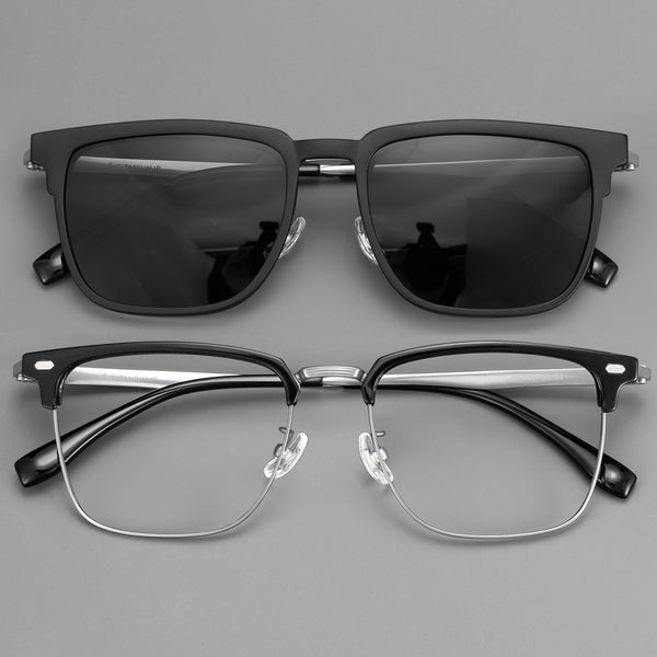 Browline Glasses EF1092 - Wide Frames for Men with Larger Heads