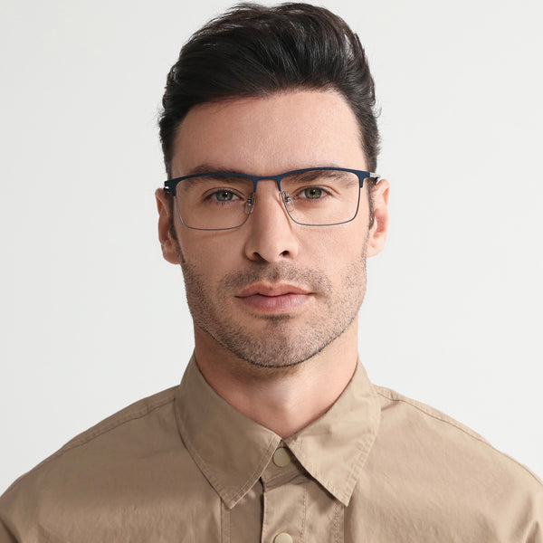 Rectangle Glasses MW1372 - Wide Frames for Men with Larger Heads