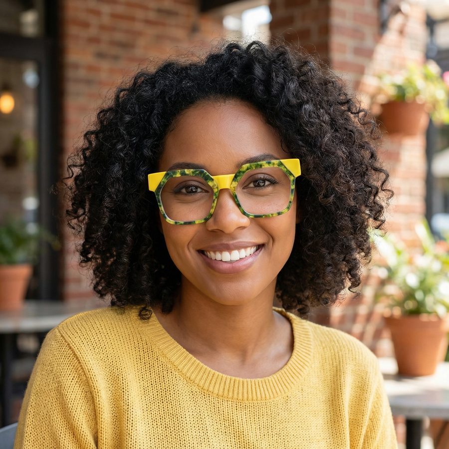 Square Glasses A3724