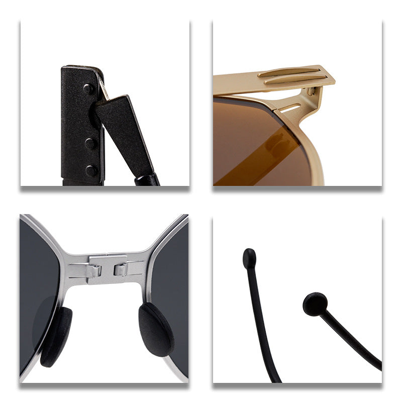 Foldable Geometric Sunglasses GCS1125