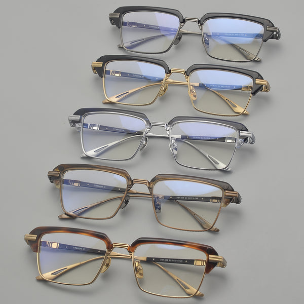 Browline Glasses EF1130 - Wide Frames for Men with Larger Heads