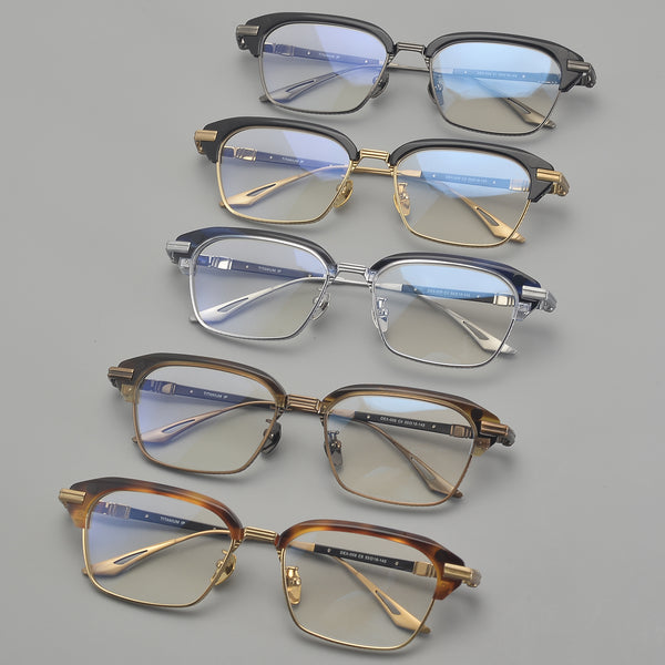 Browline Glasses EF1131 - Wide Frames for Men with Larger Heads