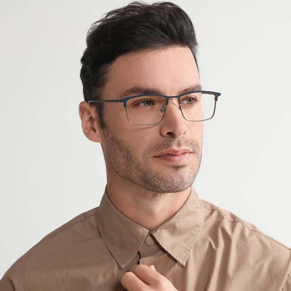Rectangle Glasses MW1372 - Wide Frames for Men with Larger Heads