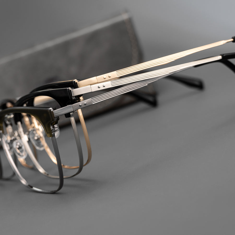 Browline Glasses EF1093 - Wide Frames for Men with Larger Heads