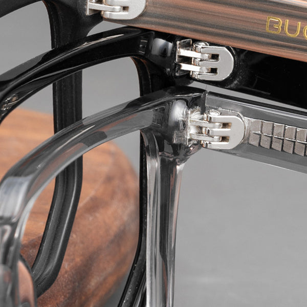 Square Glasses A1046 - Wide Frames for Men with Larger Heads