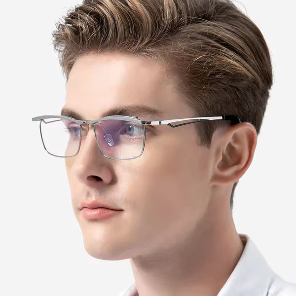 Rectangle Flip Up Glasses A1477