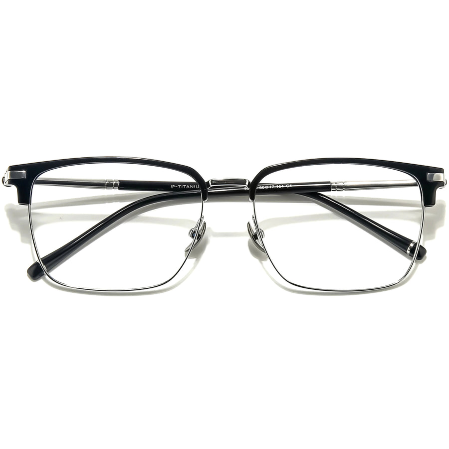 Browline Glasses EF1082 - Wide Frames For Men With Larger Heads