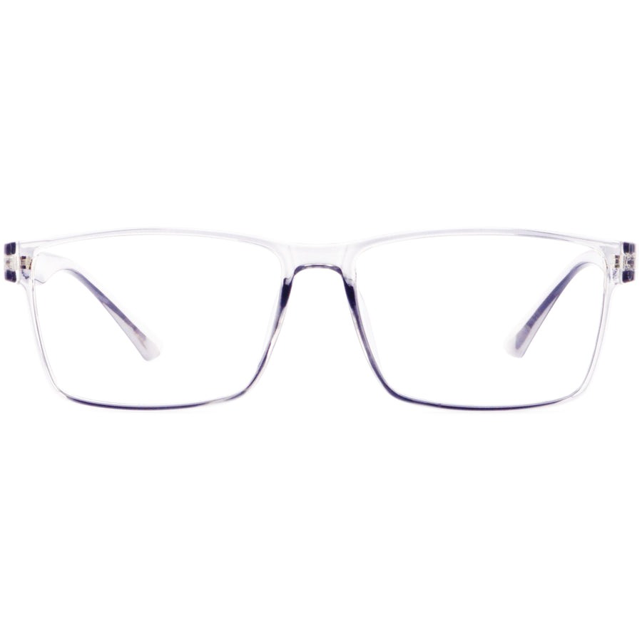 Rectangle Glasses A3918 - Wide Frames for Men with Larger Heads