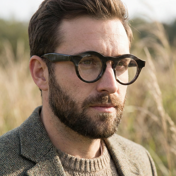 Buffalo Horn Round Glasses NJ1149