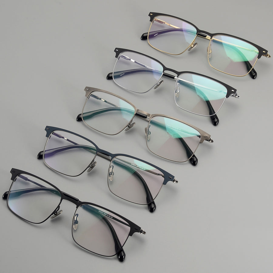 Square Glasses EF1121 - Wide Frames for Men with Larger Heads