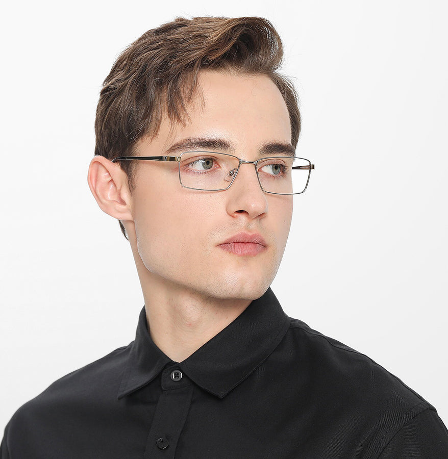 Rectangle Glasses MW1230 - Wide Frames for Men with Larger Heads
