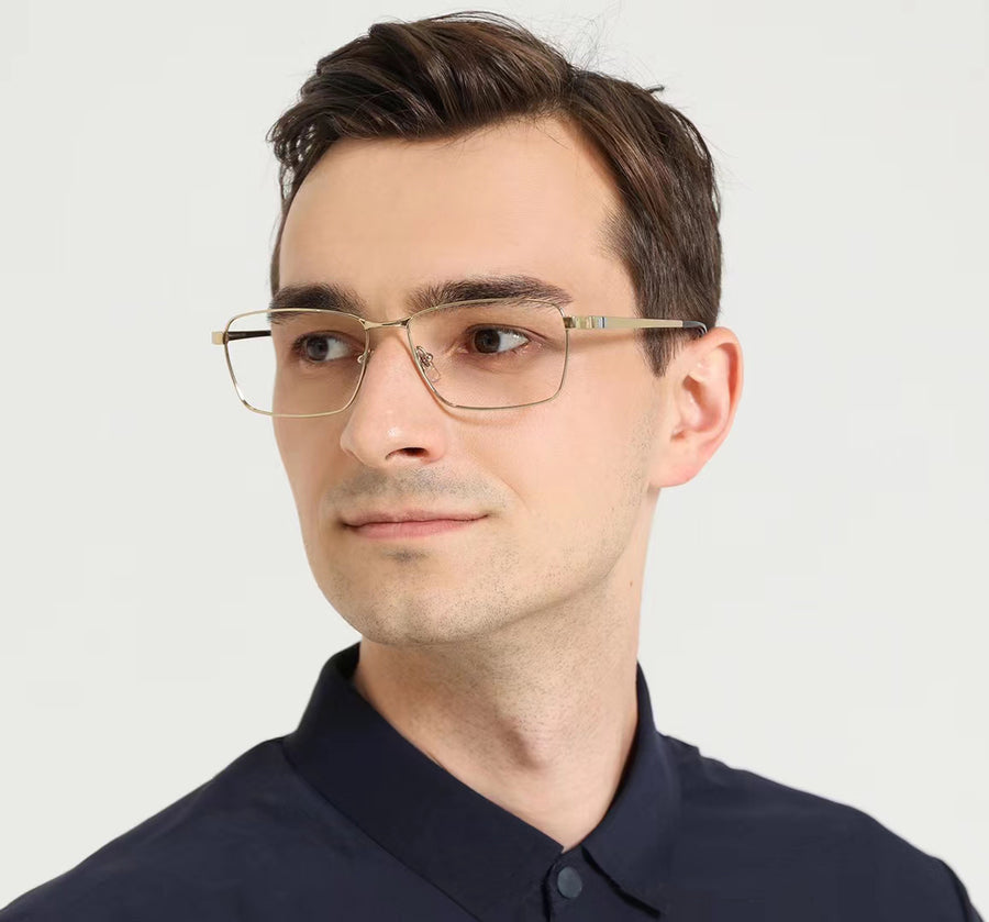 Rectangle Glasses MW1231 - Wide Frames for Men with Larger Heads