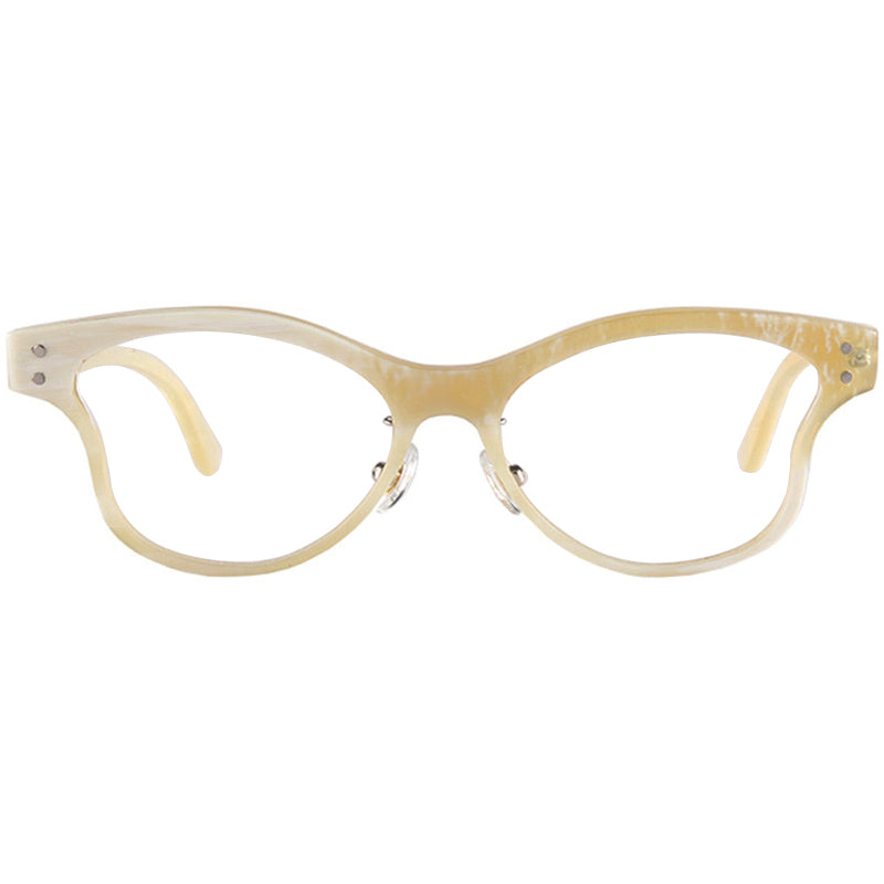 Buffalo Horn Cat-Eye Glasses NJ1154