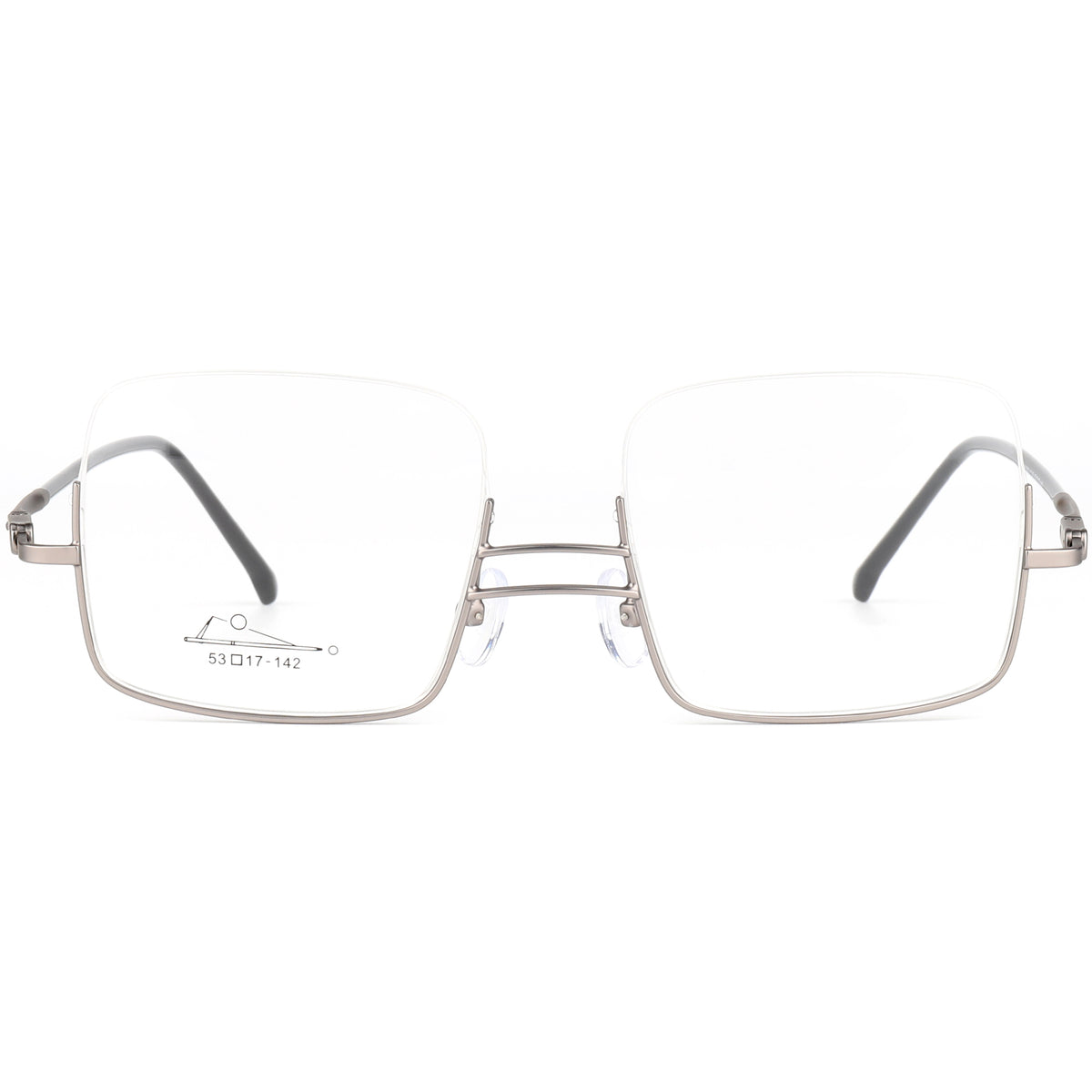 Square Billiards & Pool Glasses RV1052 – Reverse Half-Rim, Adjustable Tilt
