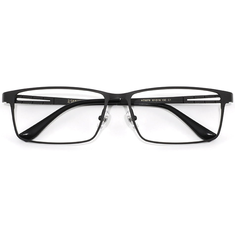 Rectangle Glasses A3922 - Wide Frames for Men with Larger Heads