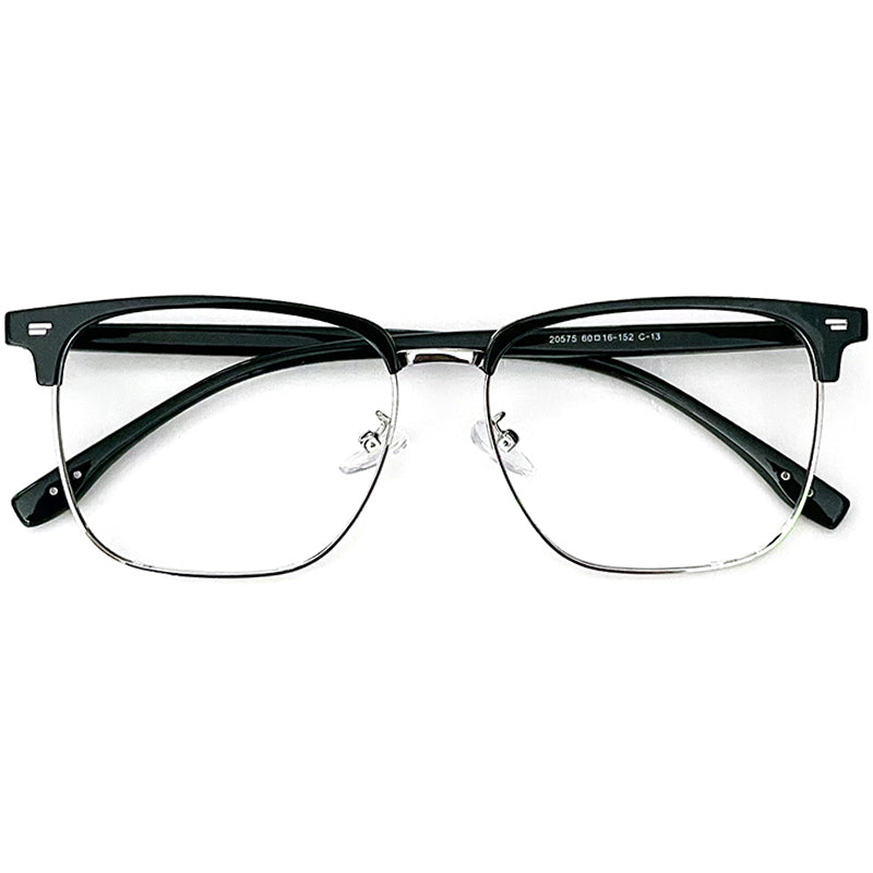 Browline Glasses EF1035 - Wide Frames for Men with Larger Heads