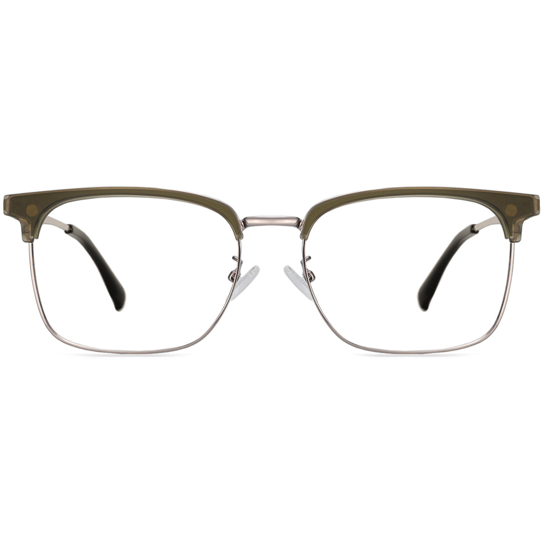 Browline Glasses EF1093 - Wide Frames for Men with Larger Heads