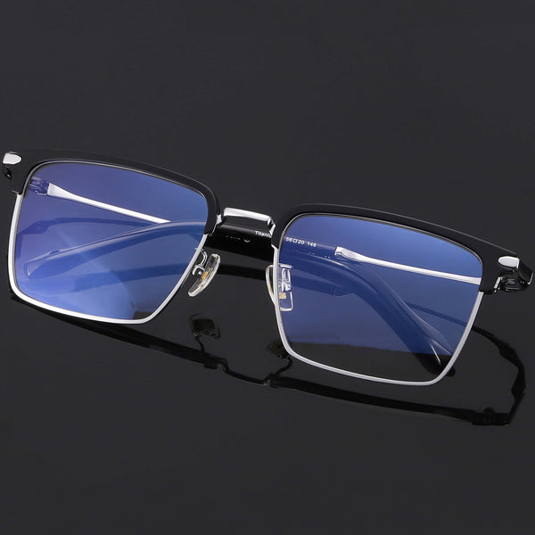 Browline Glasses EF1065 - Wide Frames For Men With Larger Heads