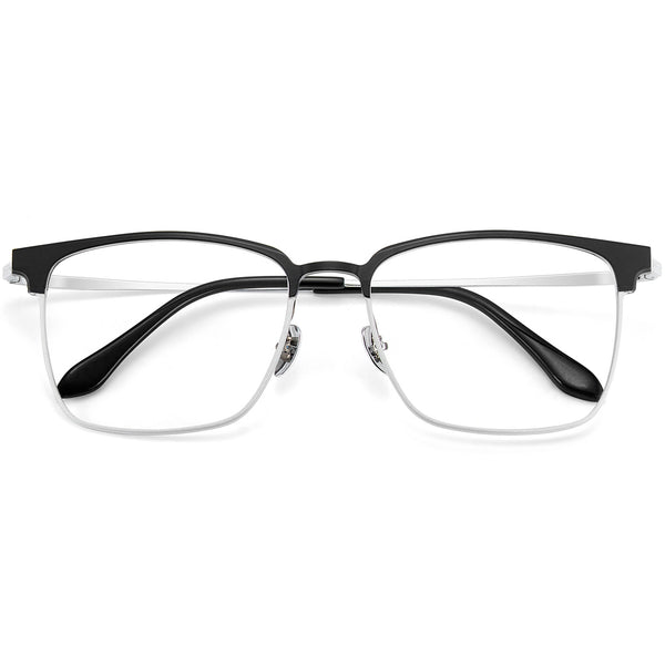 Square Glasses EF1075 - Wide Frames For Men With Larger Heads