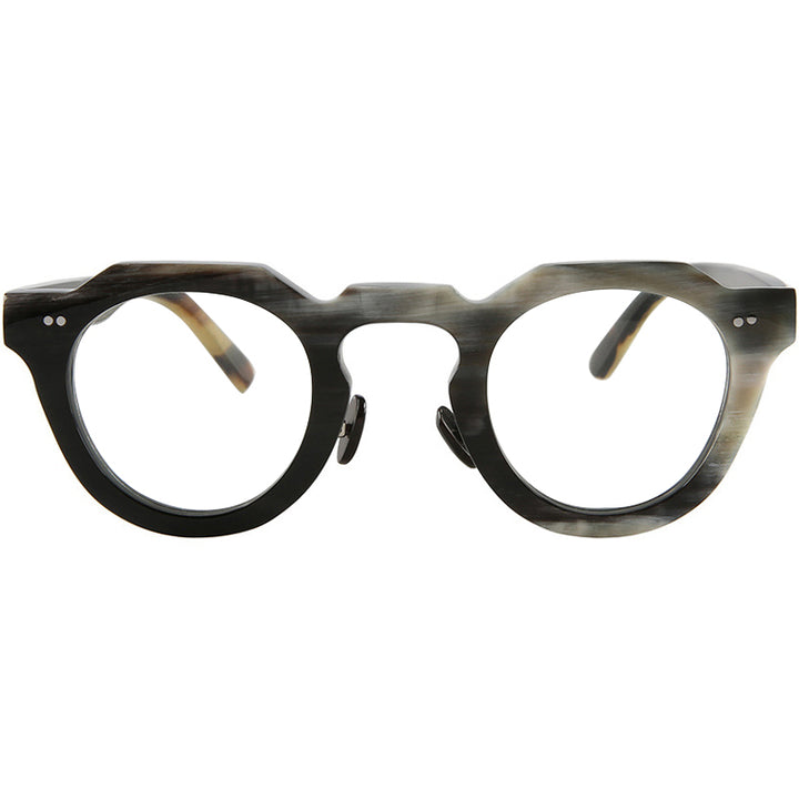 Buffalo Horn Round Glasses NJ1026