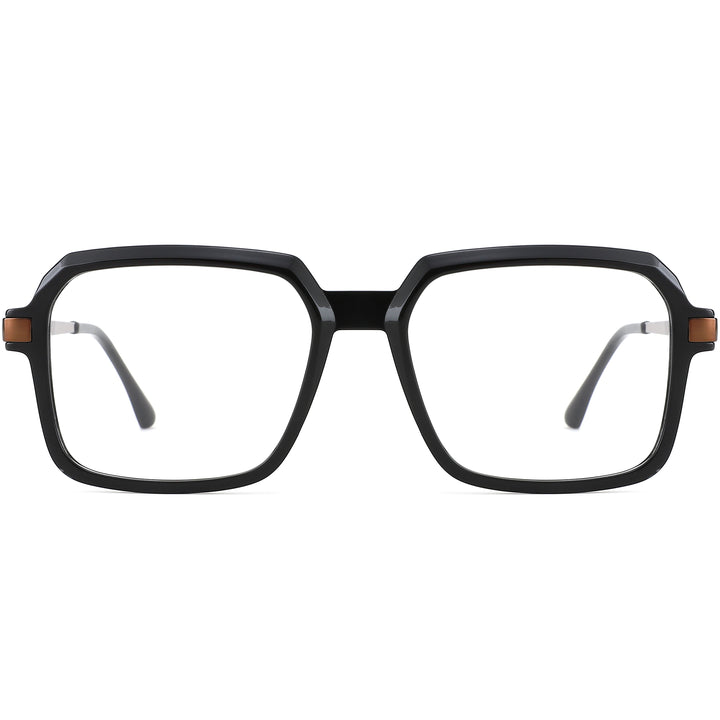 Square Glasses YSAC1067 - Wide Frames for Men with Larger Heads