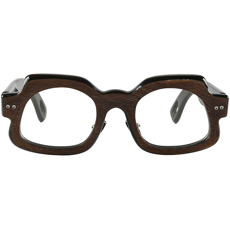 Buffalo Horn Geometric Glasses NJ1048